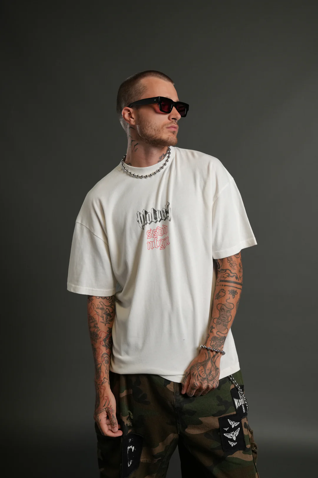 ETERNAL BLOOD "PREMIUM" OVERSIZED TEE IN CREAM