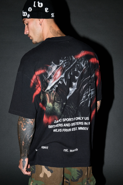 BERSERKER "PREMIUM" OVERSIZED TEE IN BLACK