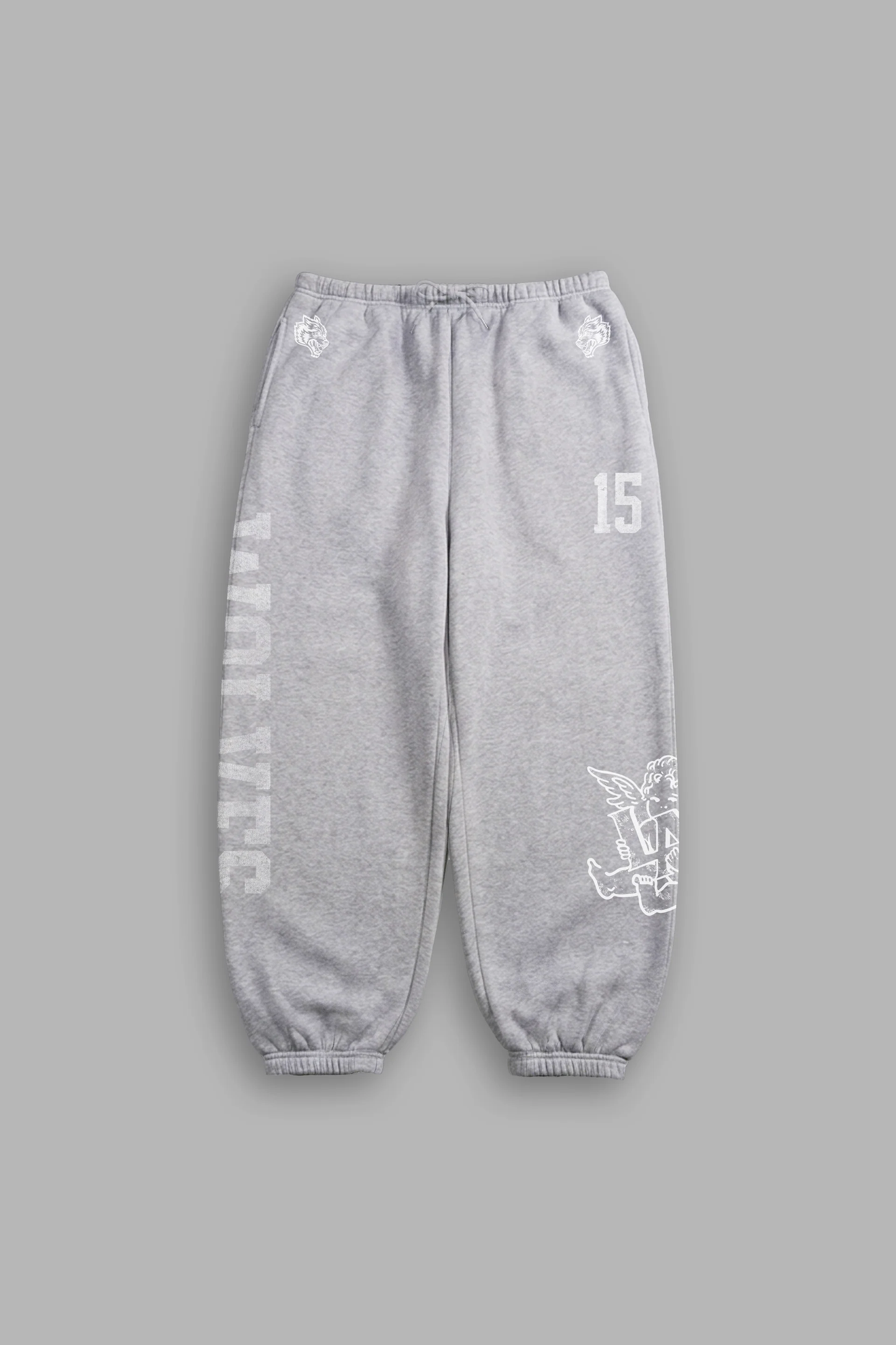 EST MMXV LIGHTWEIGHT LOUNGER SWEAT PANTS IN LIGHT ATHLETIC GRAY