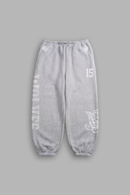 EST MMXV LIGHTWEIGHT LOUNGER SWEAT PANTS IN LIGHT ATHLETIC GRAY