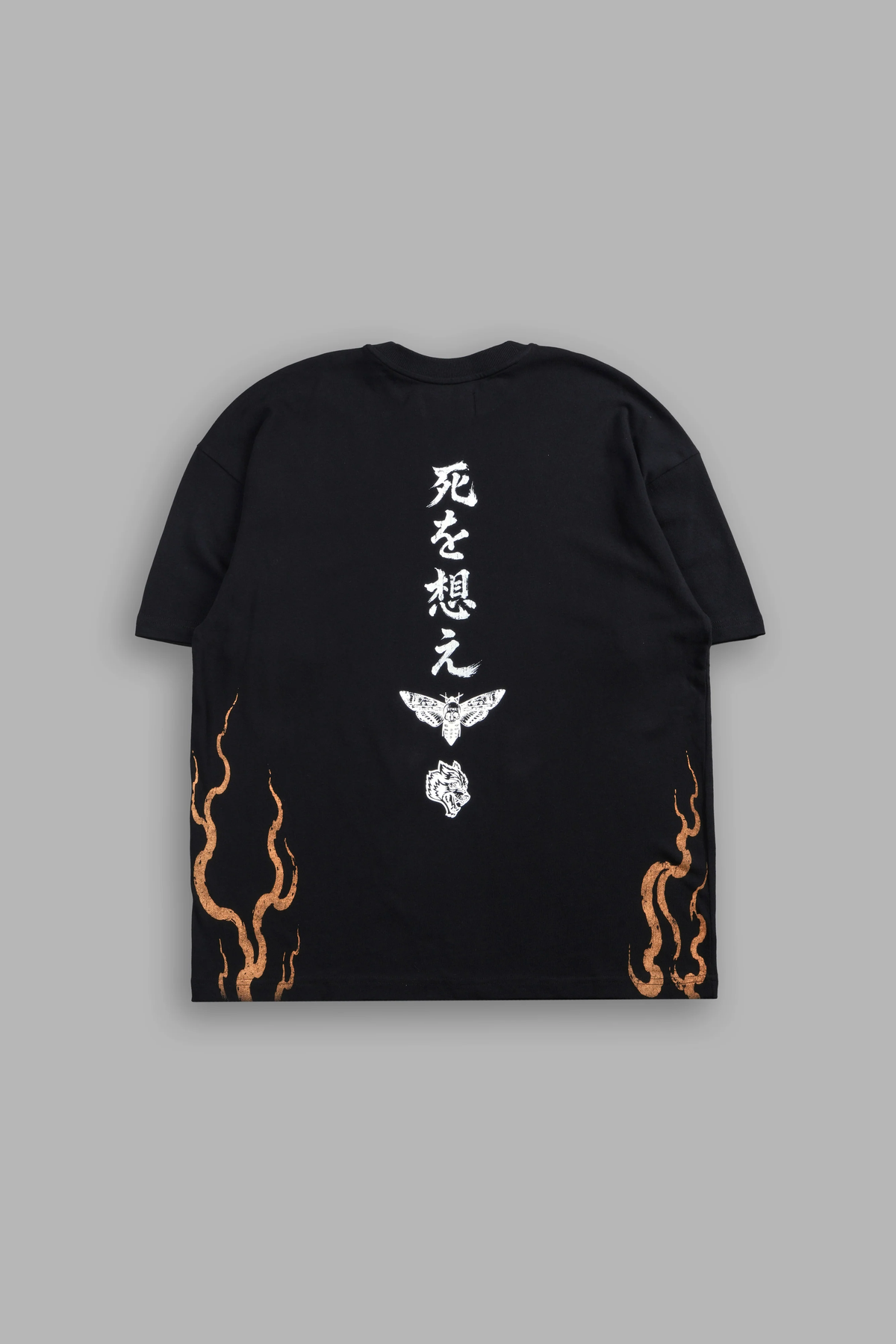 MOURNING FLAME PREMIUM OVERSIZED TEE IN BLACK