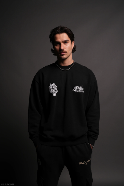 FINAL BOSS UNISEX LONDON CREWNECK IN BLACK
