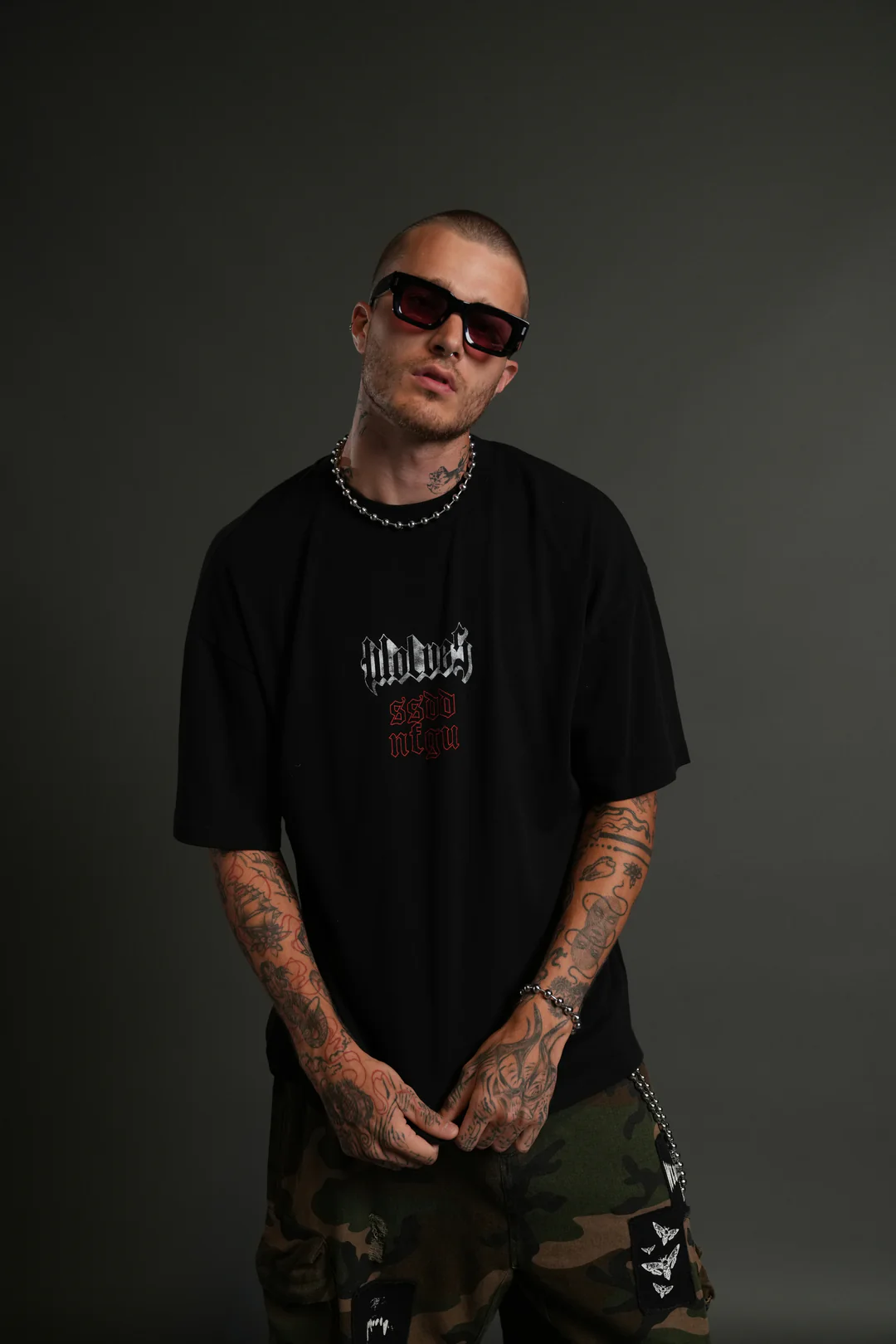 ETERNAL BLOOD "PREMIUM" OVERSIZED TEE IN BLACK