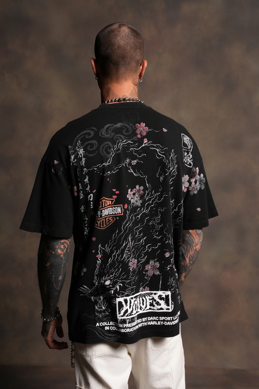 WLVS CODE SIDE-BY-SIDE SERIES PREMIUM TEE IN BLACK