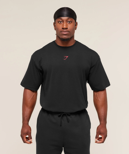 POWER T-SHIRT - Black/Conditioning Red