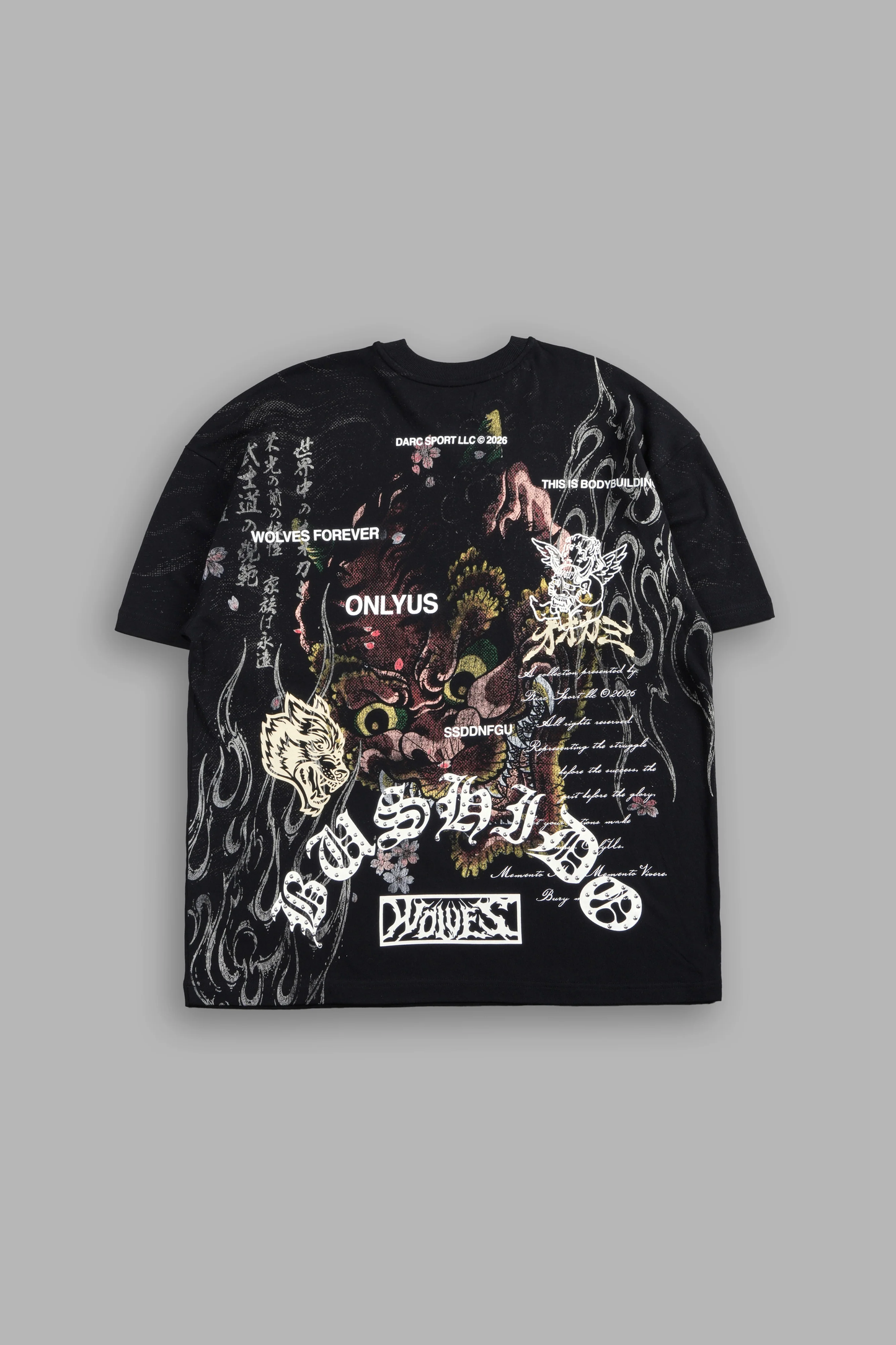 SHUTENDOJI PREMIUM OVERSIZED TEE IN BLACK