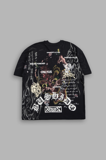 SHUTENDOJI PREMIUM OVERSIZED TEE IN BLACK