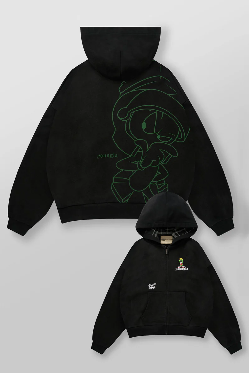 5257 - LOONEY TUNES PLAID ZIP-UPS