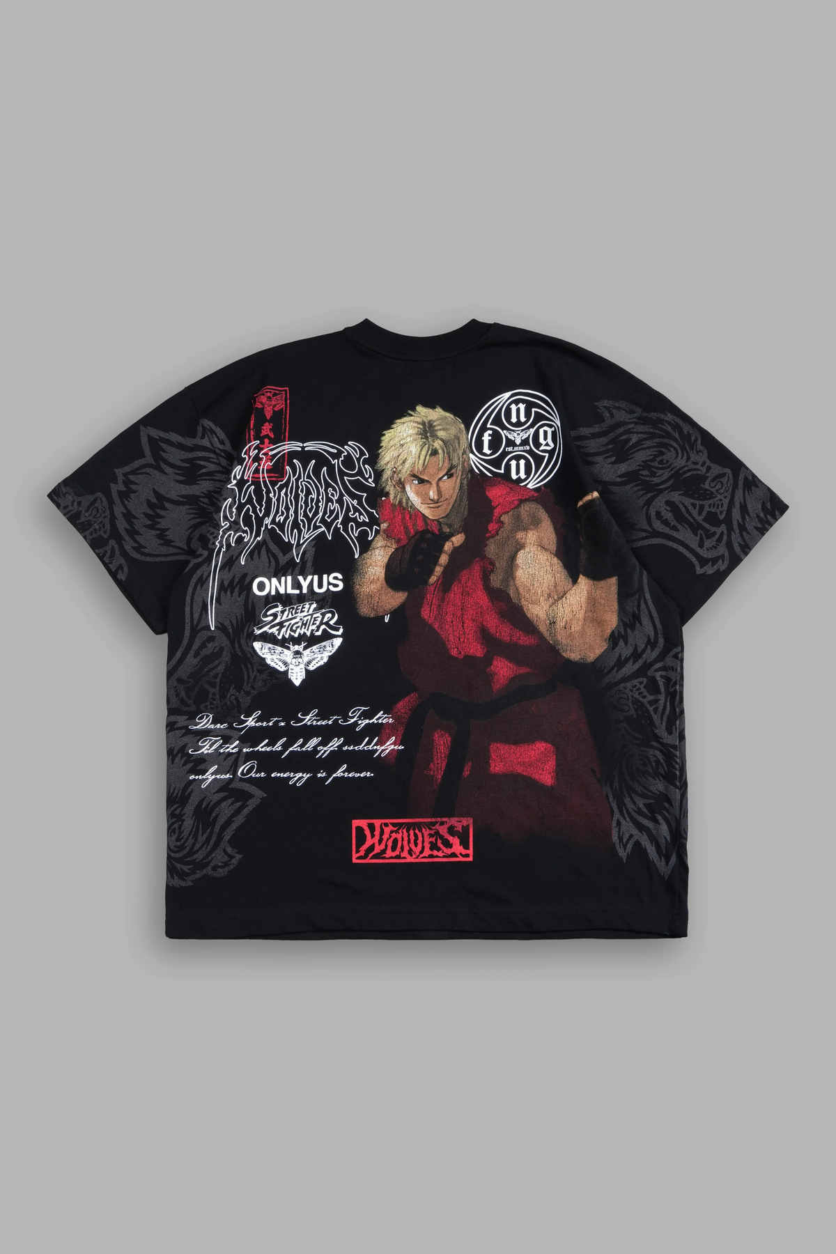 TURN UP THE HEAT PREMIUM OVERSIZED TEE IN BLACK