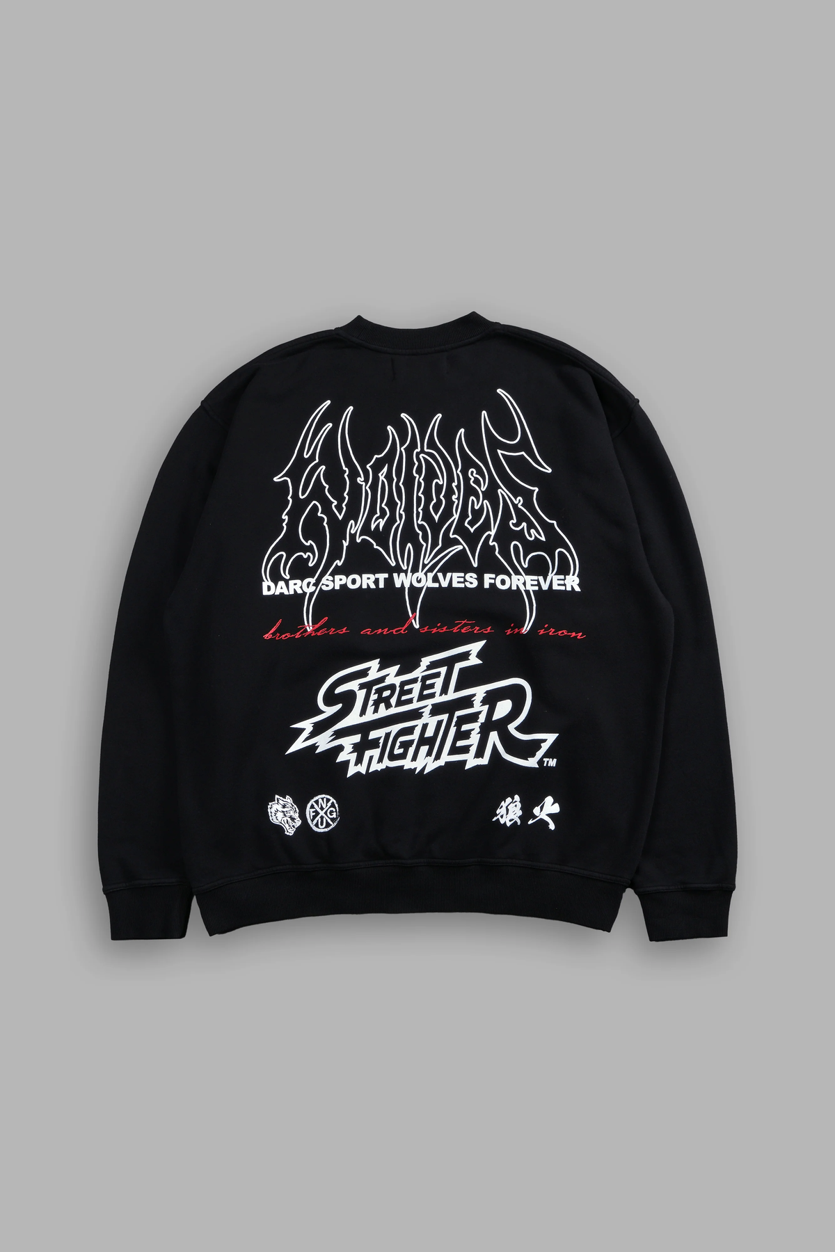 FINAL BOSS UNISEX LONDON CREWNECK IN BLACK