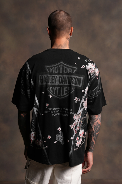 IRON SAKURA PREMIUM TEE IN BLACK