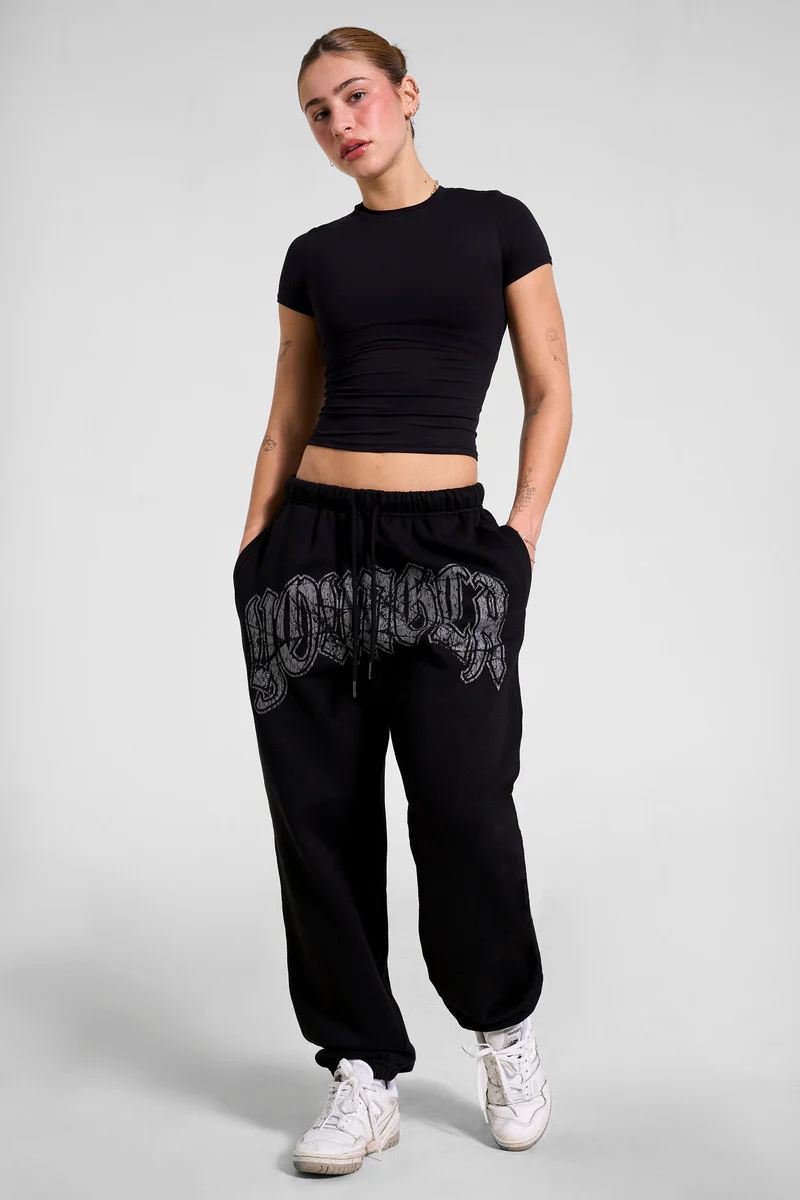W257  - MY EYES ARE UP HERE JOGGER