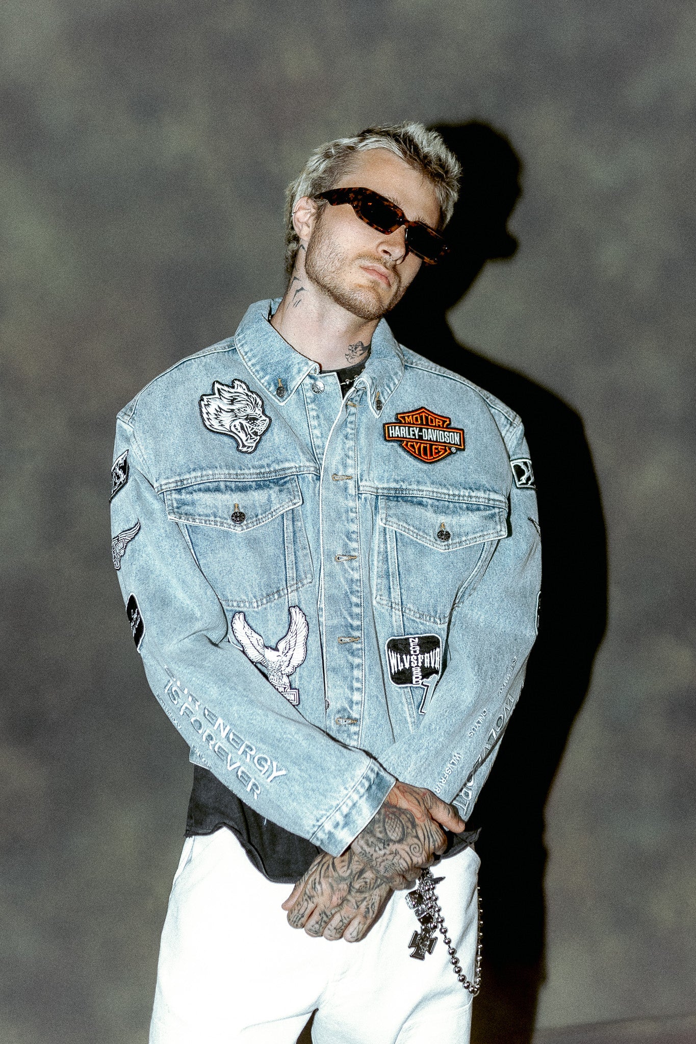 BROTHERHOOD LEMY DENIM JACKET IN LIGHT WASH
