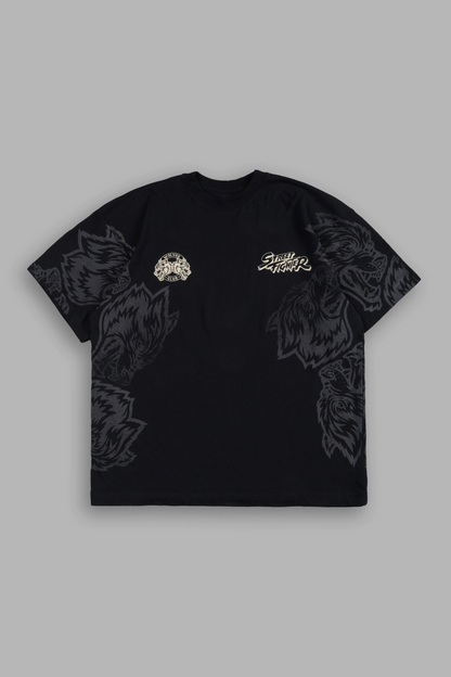 TURN UP THE HEAT PREMIUM OVERSIZED TEE IN BLACK