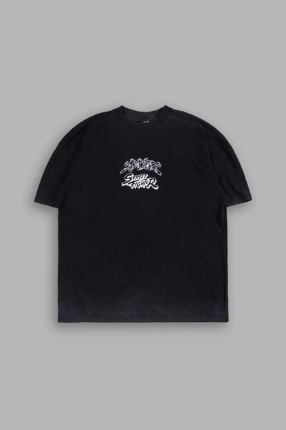 DRAGON RISING PREMIUM OVERSIZED TEE IN BLACK