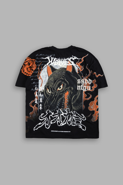 BUSHIDO CH.2 "SIDE-BY-SIDE" Oversized Tee in Black
