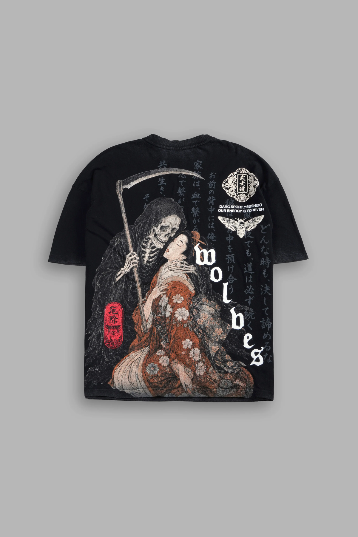 SHINIGAMI'S EMBRACE PREMIUM OVERSIZED TEE IN BLACK