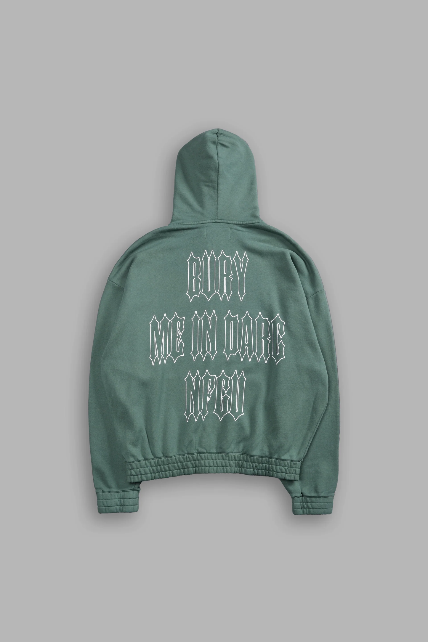 BURY ME IN DARC NFGU V2 "CHAMBERS" ZIP HOODIE IN HUNTER GREEN