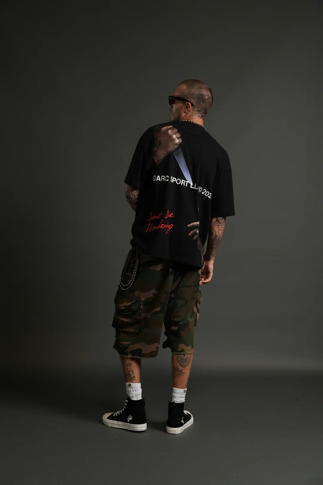 ETERNAL BLOOD "PREMIUM" OVERSIZED TEE IN BLACK