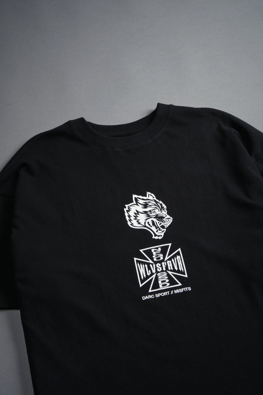 BODYBUILDING FIEND PREMIUM OVERSIZED TEE IN BLACK