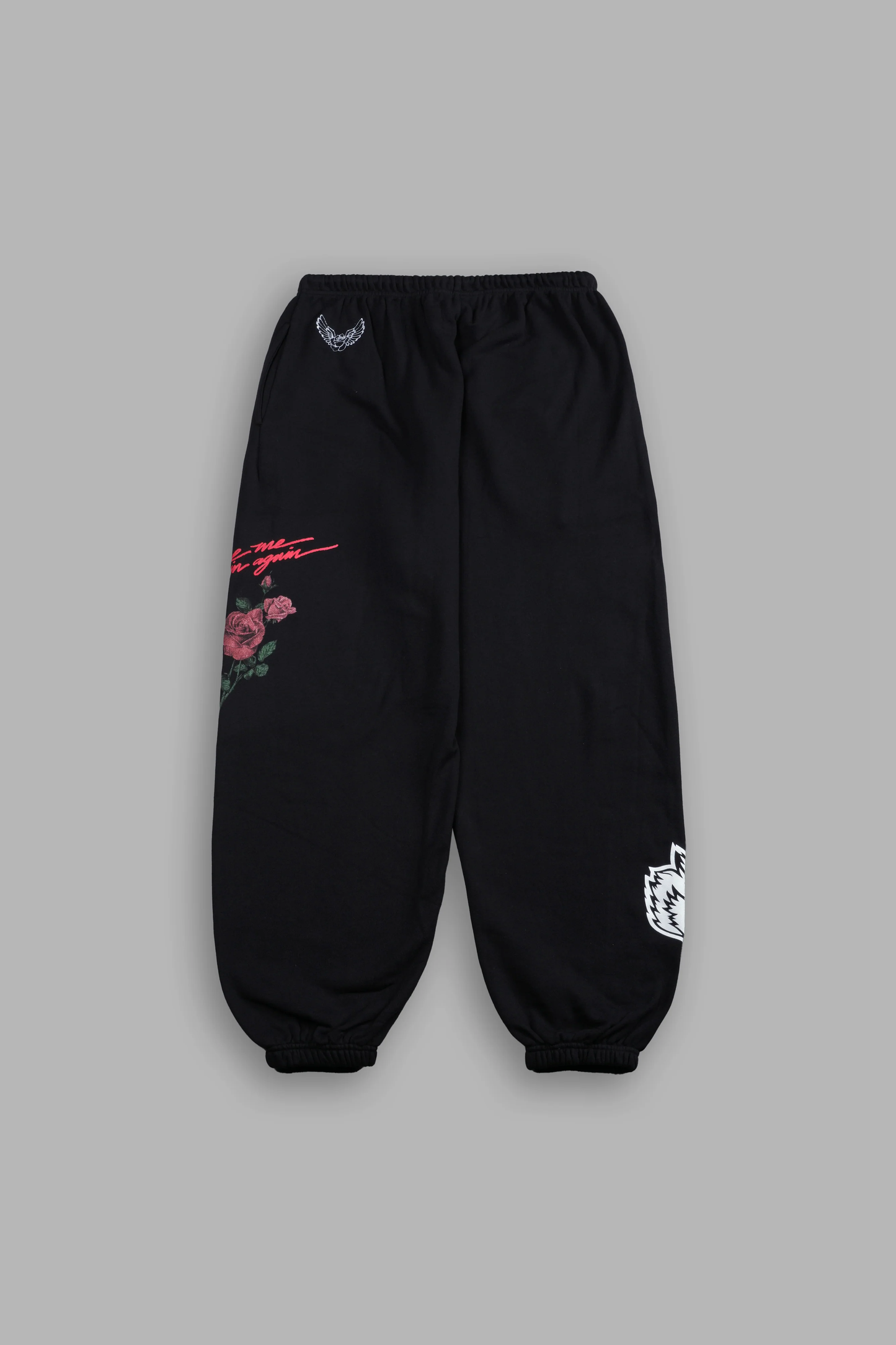 SIN AGAIN UNISEX LIGHTWEIGHT LOUNGER SWEAT PANTS IN BLACK