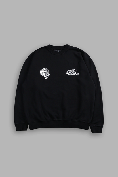 FINAL BOSS UNISEX LONDON CREWNECK IN BLACK