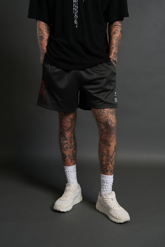 SHADOW HESH MESH SHORTS IN WOLF GRAY