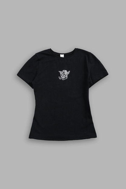 LA CHERUB EDEN SS TEE IN BLACK