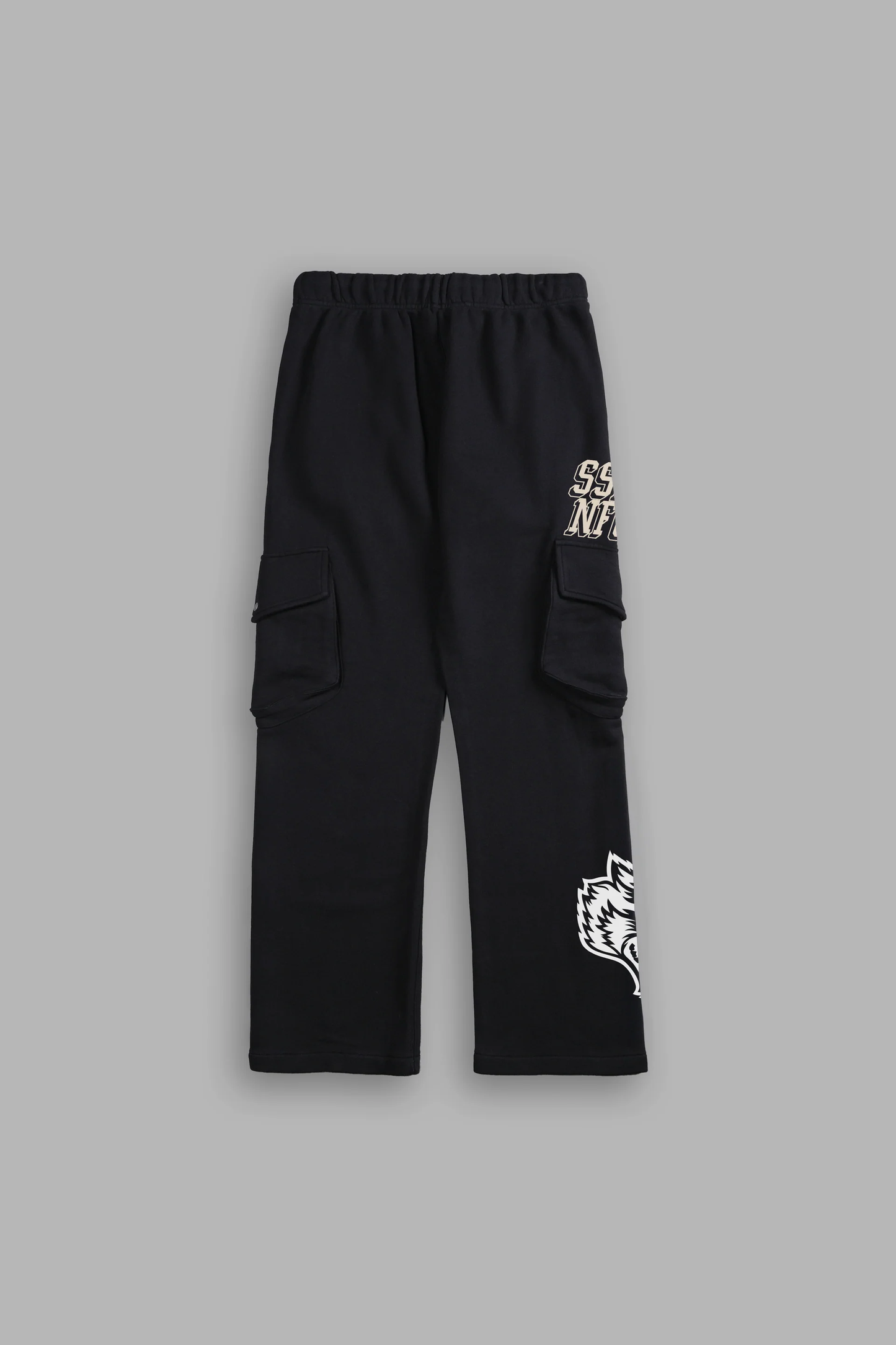 LA CA FRVR BIGELOW CARGO SWEAT PANTS IN BLACK