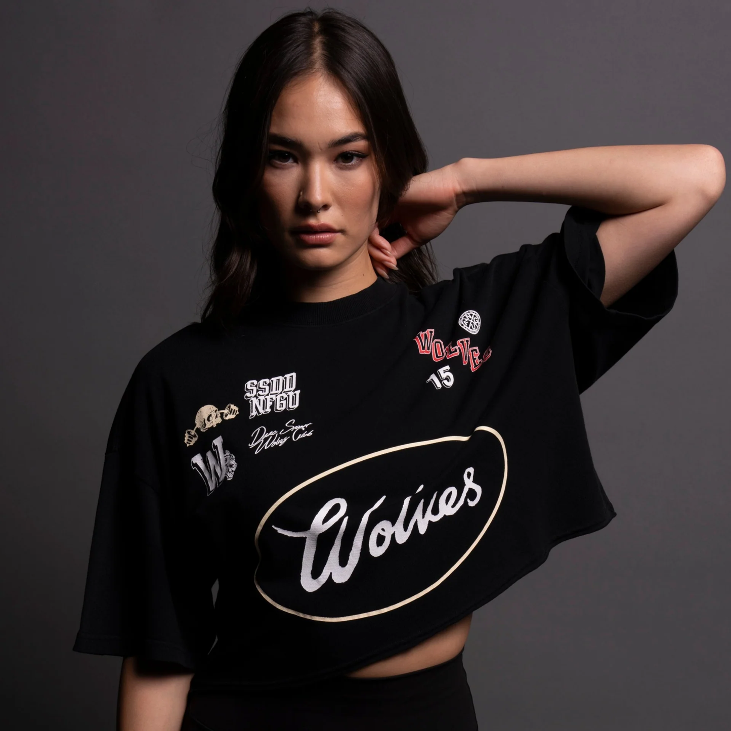 LIVE FAST V2 "PREMIUM" OVERSIZED (CROPPED) TEE IN BLACK