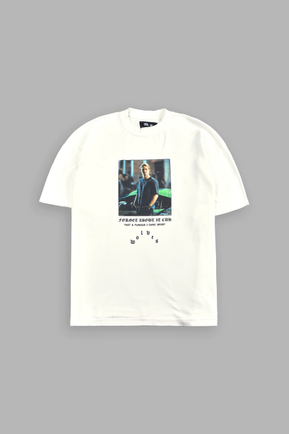 FAST FOREVER PREMIUM OVERSIZED TEE IN CREAM
