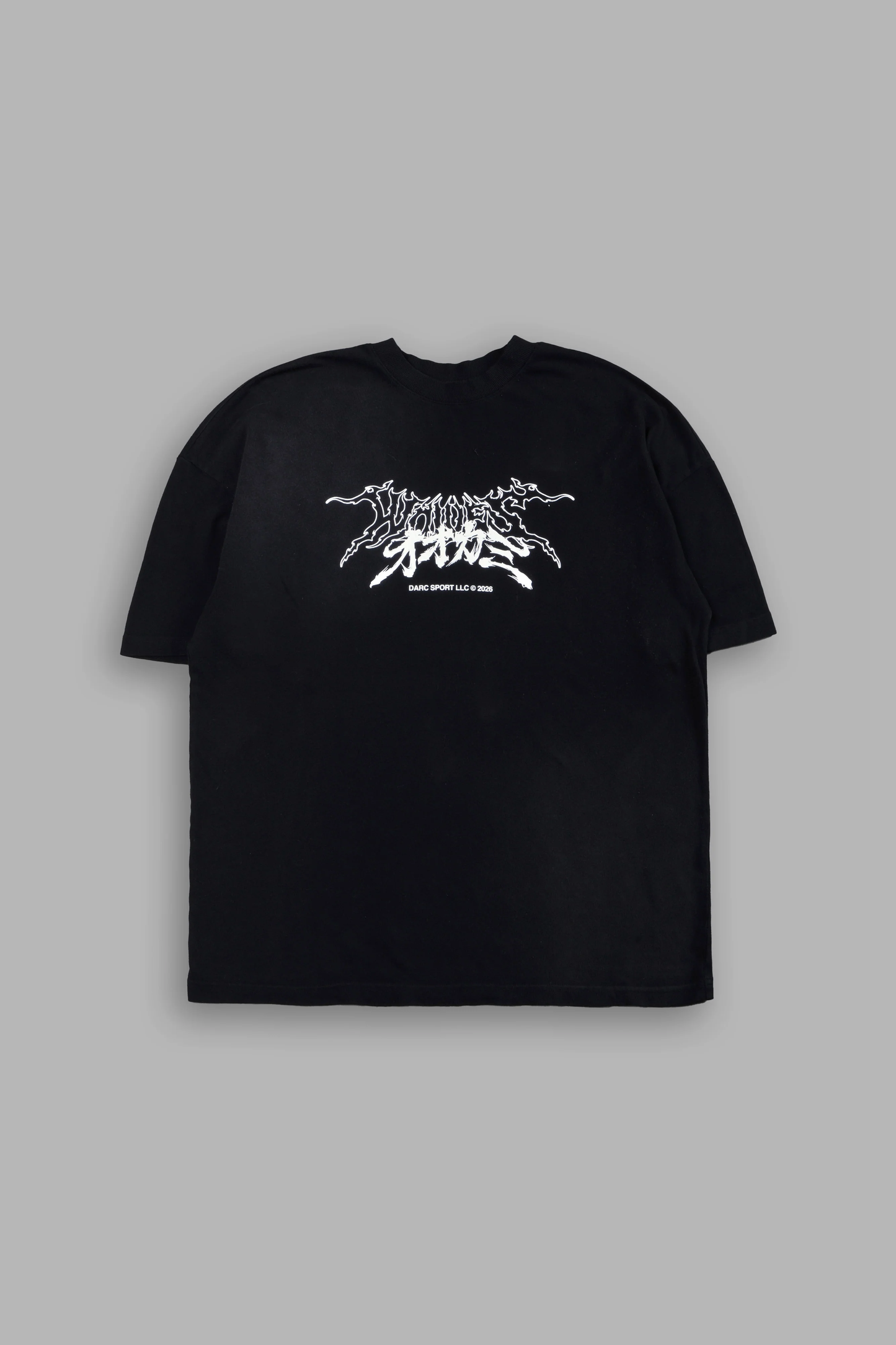 SAMURAI AND THE WOLF PREMIUM OVERSIZED TEE IN BLACK