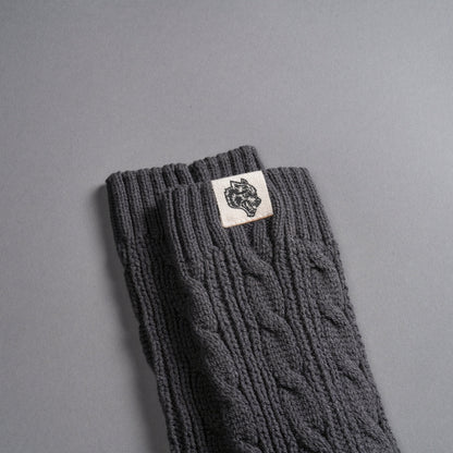 WOLF PATCH EVEY SOCKS IN WOLF GRAY