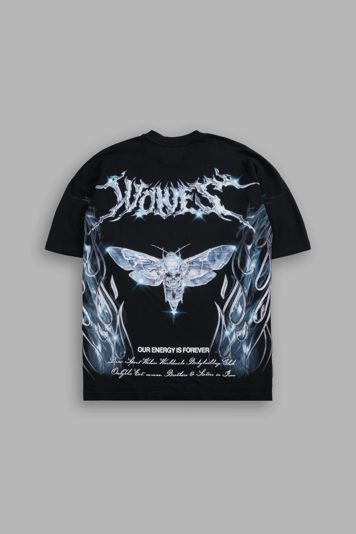 IRON MOTH "PREMIUM" OVERSIZED TEE IN BLACK