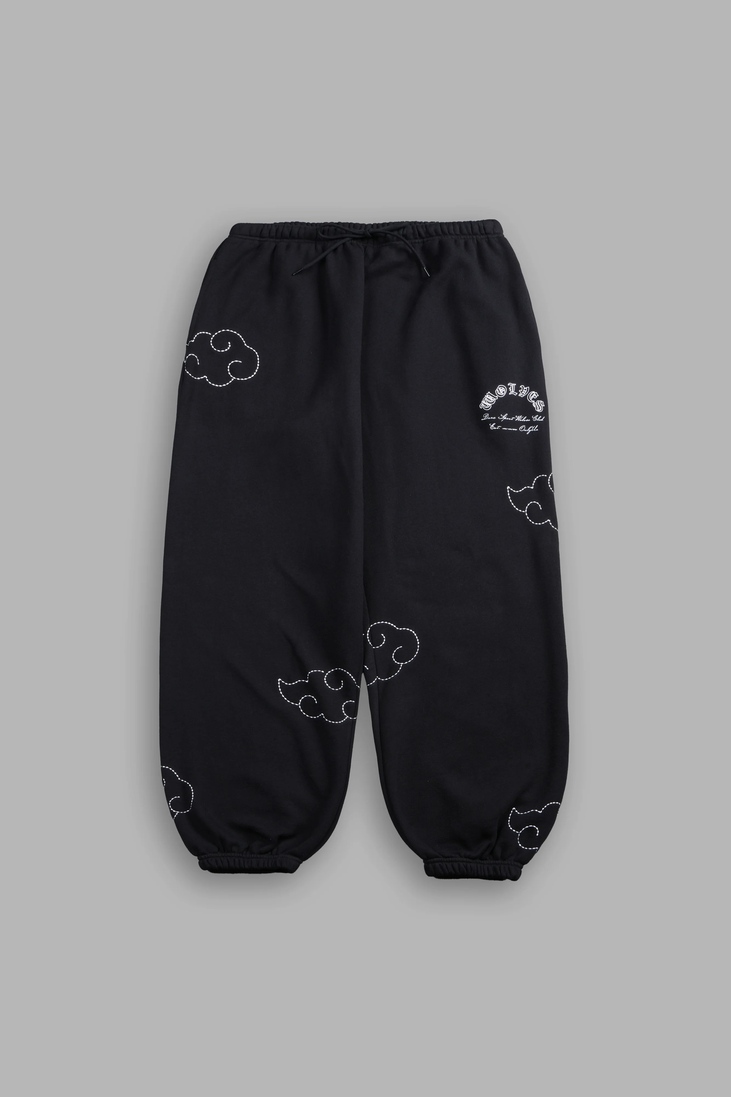 DARC CLOUDS LIGHTWEIGHT LOUNGER SWEAT PANTS IN BLACK