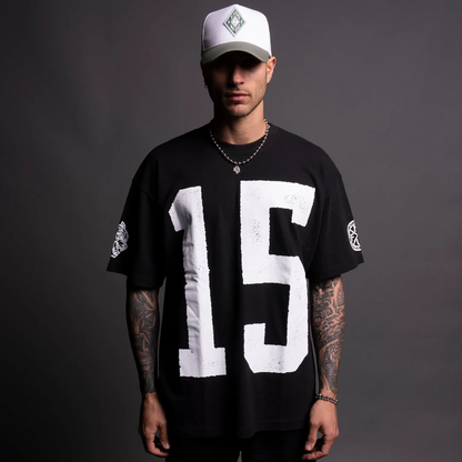 SINCE "PREMIUM" OVERSIZED TEE IN BLACK