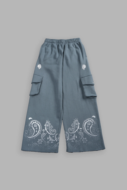 FADED PAISLEY DURST CARGO SWEAT IN GREEK STONE