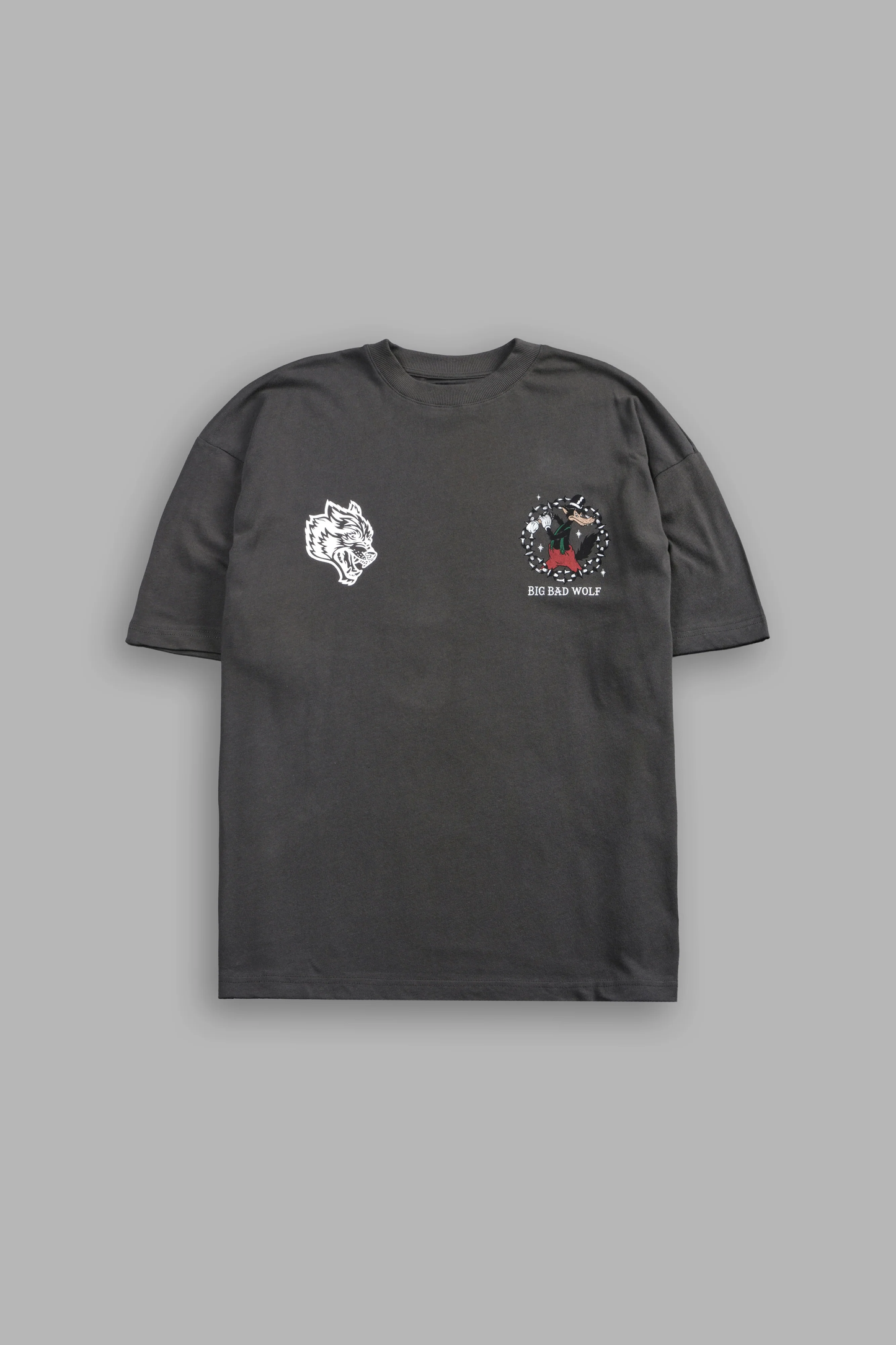 BIG BAD WOLF FOREVER PREMIUM OVERSIZED TEE IN WOLF GRAY