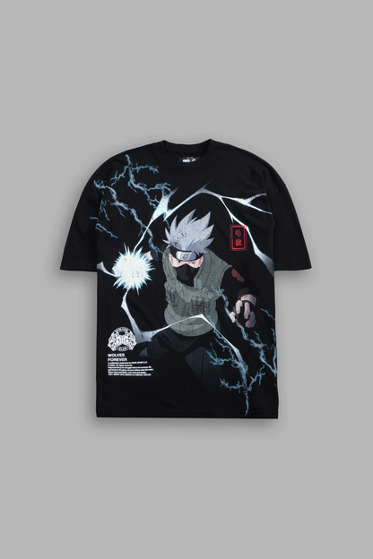SHINOBI PREMIUM OVERSIZED TEE IN BLACK
