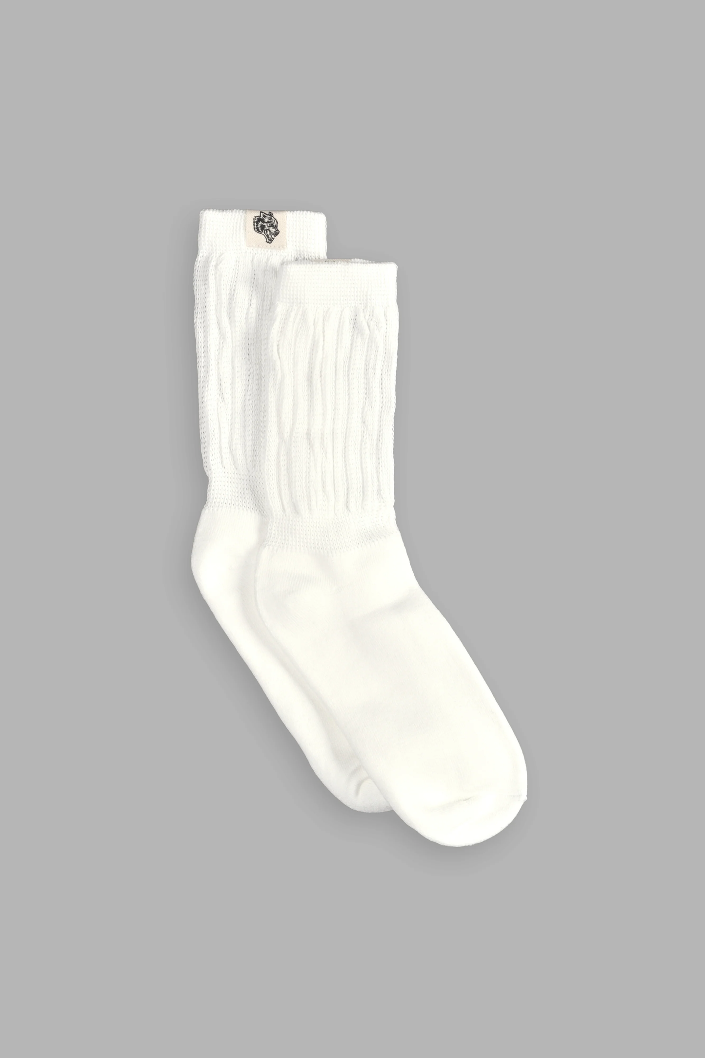 WOLF PATCH EVEY SOCKS IN CREAM