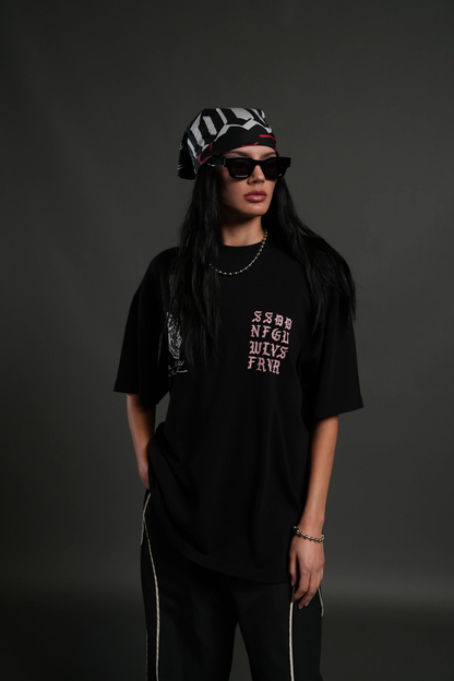 STONE CODE "PUMP COVER" TEE IN BLACK