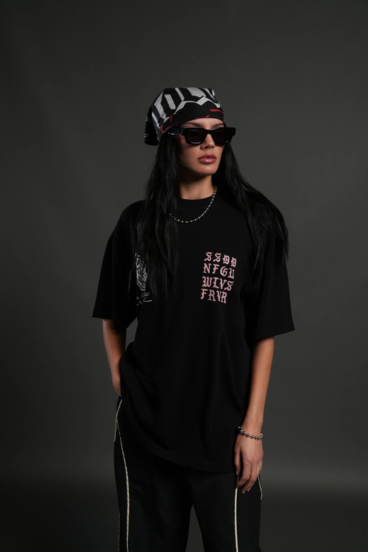 STONE CODE "PUMP COVER" TEE IN BLACK