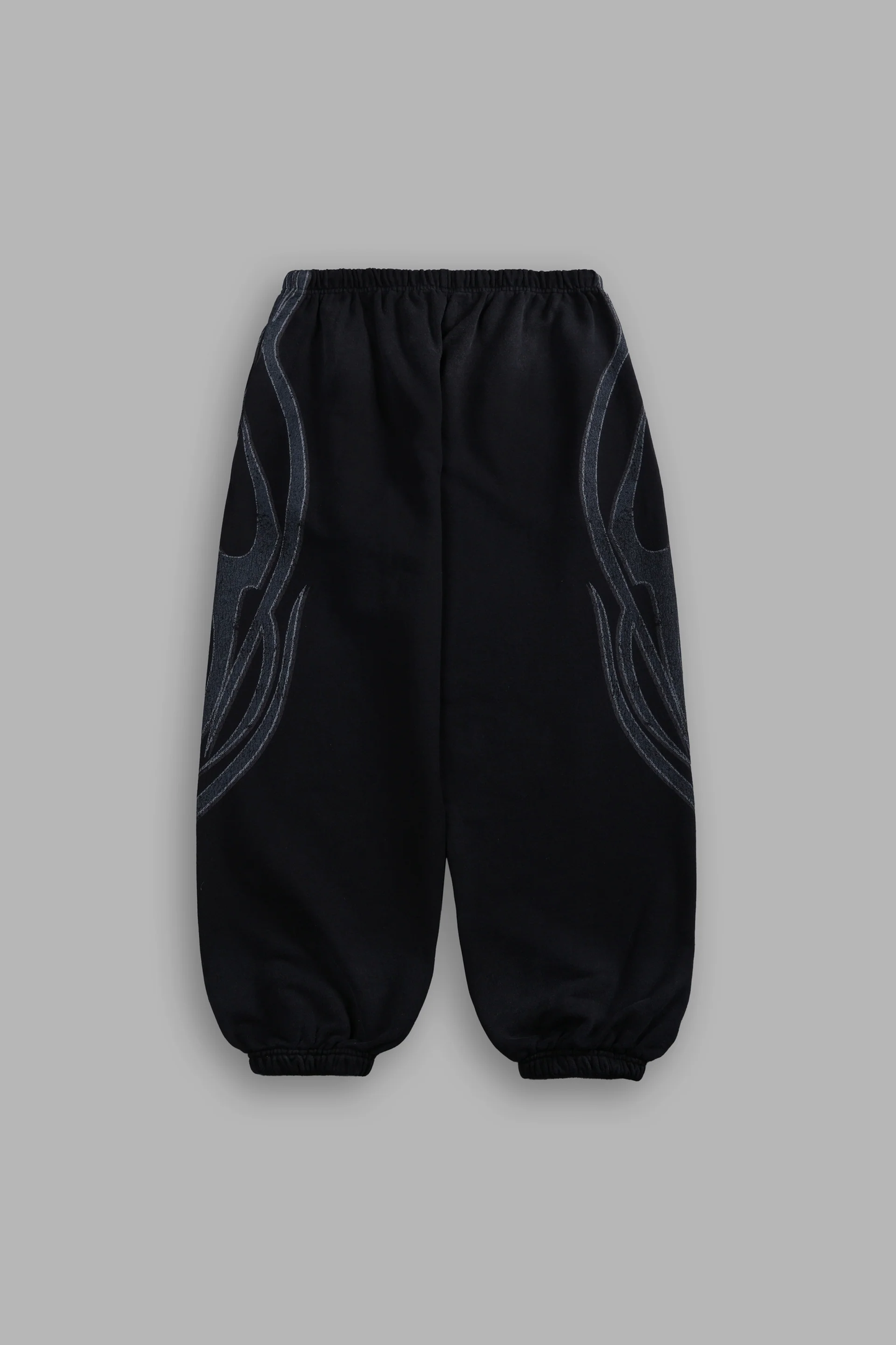 REAL RECOGNIZE REAL UNISEX LOUNGER SWEAT PANTS IN BLACK DRIFT WASH