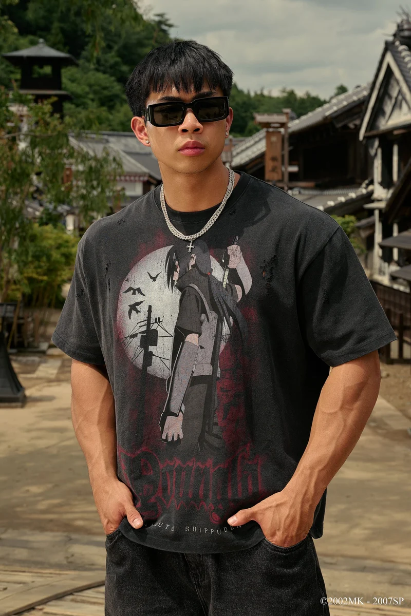 4318 - NARUTO DISTRESSED TEES