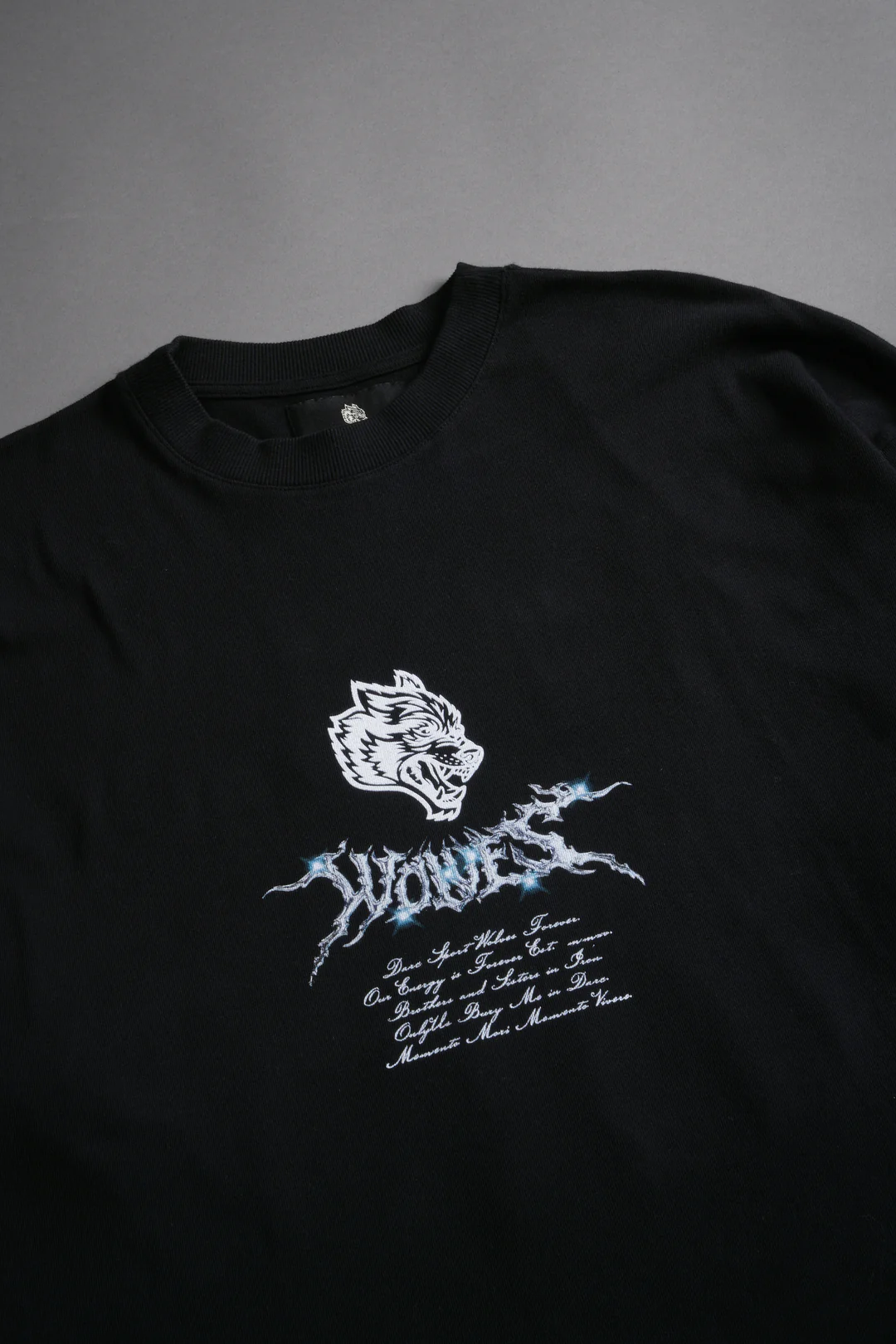 IRON MOTH "PREMIUM" OVERSIZED TEE IN BLACK