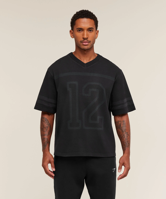 COLLEGIATE WASHED JERSEY T-SHIRT