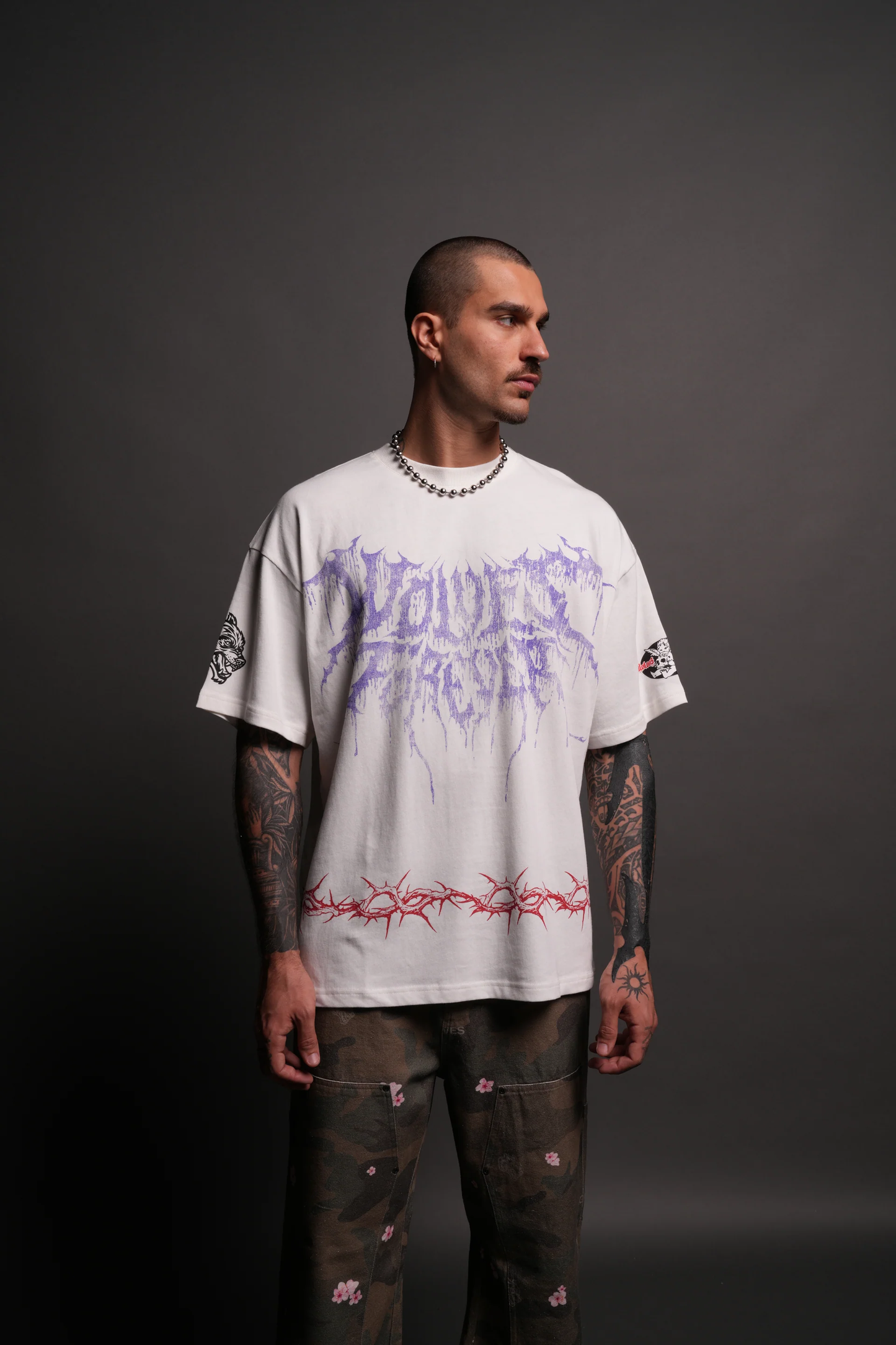 DRIP HESH "PREMIUM" OVERSIZED TEE IN CREAM