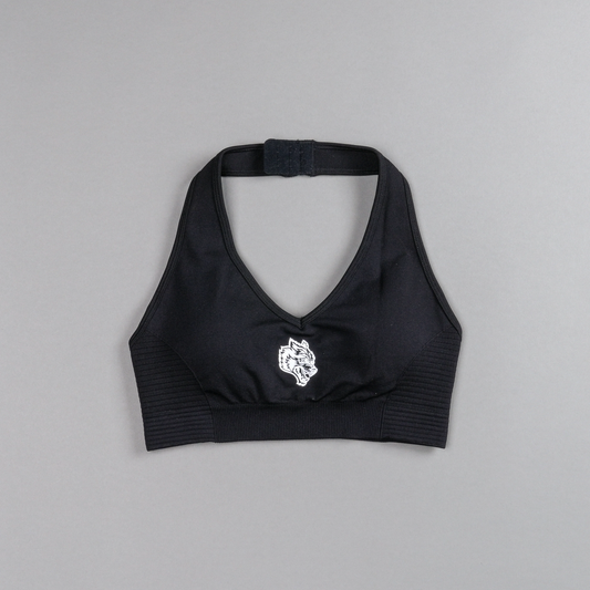 SINGLE WOLF "EVERSON SEAMLESS" VALENCOURT BRA IN BLACK