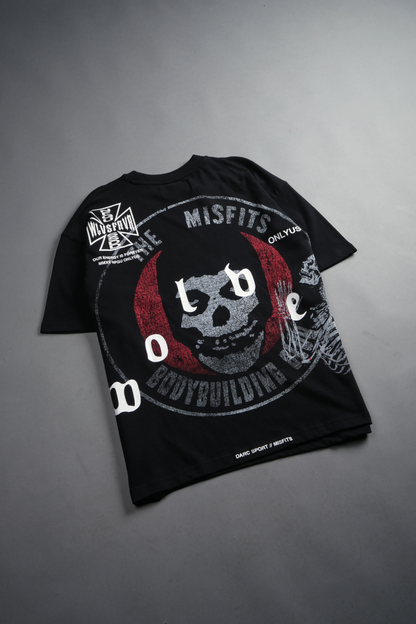 BODYBUILDING FIEND PREMIUM OVERSIZED TEE IN BLACK