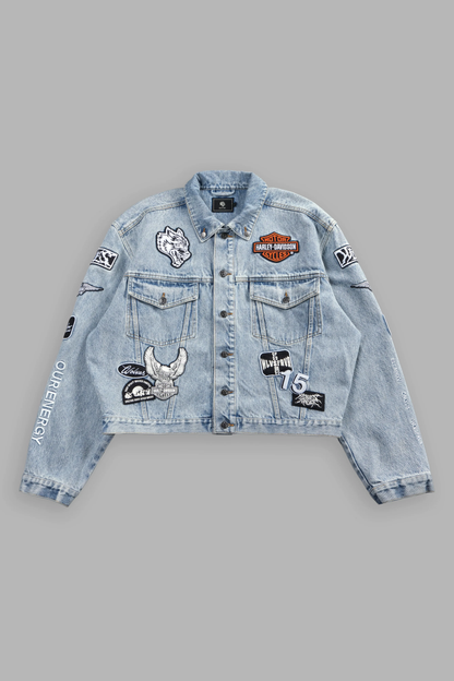 BROTHERHOOD LEMY DENIM JACKET IN LIGHT WASH